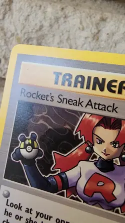 Rocket's Sneak Attack 72/82 Team Rocket Vintage Pokemon Card - Image 2