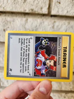 Rocket's Sneak Attack 72/82 Team Rocket Vintage Pokemon Card - Image 3