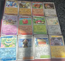 12 Pokemon Card Lot Reverse Holos From Obsidian Flames Pokemon TCG - Image 1