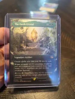 Magic the Gathering Final Fantasy the Earth Crystal Borderless Foil Card #342 NM - Image 1