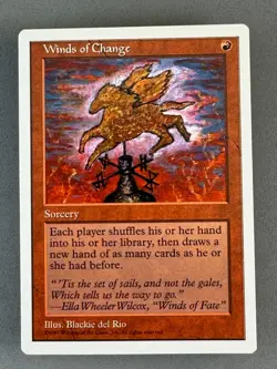 MTG-Winds of Change-Core Set 5th Edition-LP NM-Vintage Magic the Gathering - Image 1
