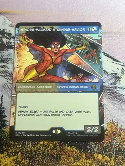1x Spider-Woman, Stunning Savior - Foil Extende NM Eng MTG - Marvel's Spider-Man - Image 2