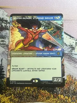 1x Spider-Woman, Stunning Savior - Foil Extende NM Eng MTG - Marvel's Spider-Man - Image 3