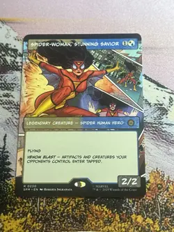 1x Spider-Woman, Stunning Savior - Foil Extende NM Eng MTG - Marvel's Spider-Man - Image 4