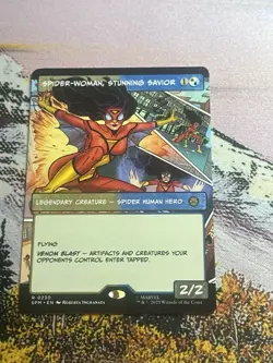 1x Spider-Woman, Stunning Savior - Foil Extende NM Eng MTG - Marvel's Spider-Man - Image 5
