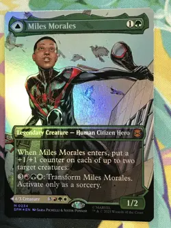 MTG: Miles Morales Marvel's Spider-man (0234) (Borderless) FOIL - Image 1