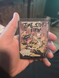 2023 MTG Magic the Gathering SLD Secret Lair Poster #1500 Time Stop - Image 1