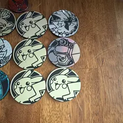 Pokemon TCG 15pc Flip Coin Lot 2in Holofoil Pikachu Charizard Crobat - Image 2