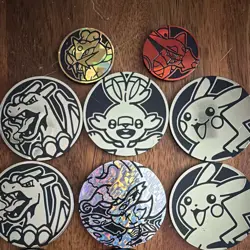 Pokemon TCG 15pc Flip Coin Lot 2in Holofoil Pikachu Charizard Crobat - Image 4