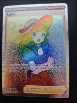 Lady 208/196 Pokemon Lost Origin Rainbow Secret Rare Near Mint - Image 2
