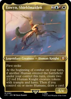 1x - Eowyn, Shieldmaiden - THICK STOCK -Display Commander -Lord of the Ring MTG - Image 1