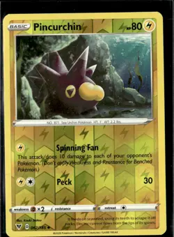 Pokemon Pincurchin 062/185 Vivid Voltage Reverse Holo UnCommon - Image 1