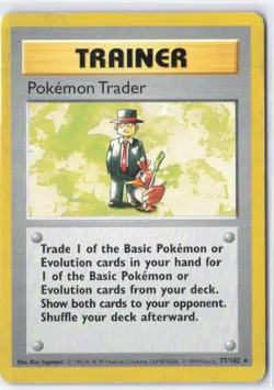 1999 Pokemon - 1st Edition - Trainer - POKEMON TRADER - 77/102 - Image 1