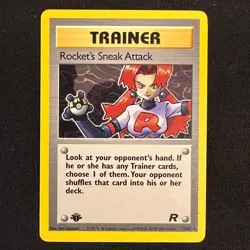 Rocket's Sneak Attack 72/82 Rare Team Rocket Pokemon 1st Edition Lightly Played - Image 1