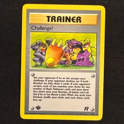 Challenge! 74/82 Uncommon Team Rocket Pokemon 1st Edition Lightly Played - Image 1