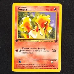 Ponyta 64/82 Common Team Rocket Pokemon 1st Edition Lightly Played - Image 1