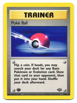 Poke Ball 64/64 Common Jungle Pokemon 1st Edition NM - Image 1