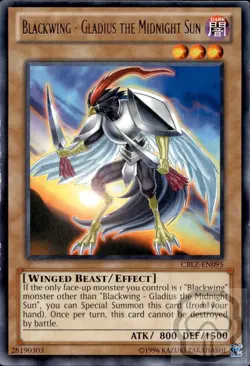 Blackwing - Gladius the Midnight Sun CBLZ-EN095 Cosmo Blazer Yu-Gi-Oh Unltd NM/M - Image 2