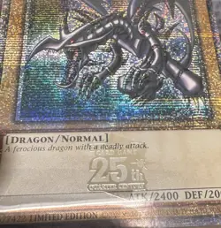 Konami Yu-Gi-Oh! Red-Eyes Black Dragon TN23-EN003 Qtr Century Secret Rare Foil - Image 2