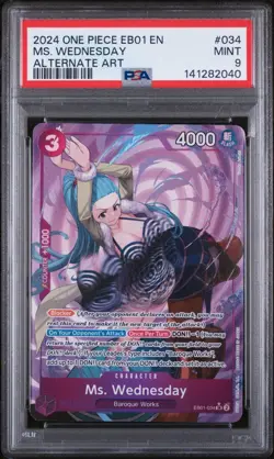 PSA 10 2024 ONE PIECE EB01 034 MS WEDNESDAY ALTERNATE ART - Image 1