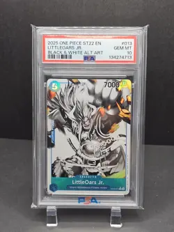 One Piece St22 English Black And White Alternate Art Little Oars Jr Psa 10 - Image 1