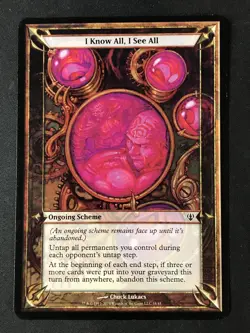MTG Archenemy #18 I Know All, I See All (Oversize Card) 3.5x5" MP - Image 1