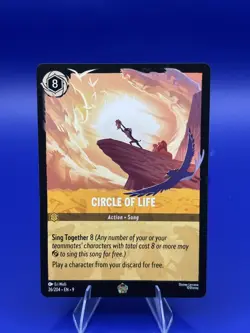 Disney Lorcana Fabled Circle Of Life 26/204 Legendary Non Foil - Image 1