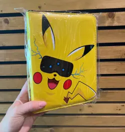 Pokemon Trading Card Album Wallet Binder Yellow Pikachu Red Character 400 Cards - Image 1