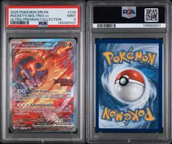 Pokemon Destined Rivals Team Rocket's Moltres ex UPC Stamped Promo 229/182 PSA 9 - Image 3