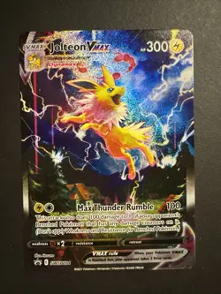 JUMBO Jolteon VMAX Card Alt Art SWSH184 Pokemon Premium Collection NM - Image 1