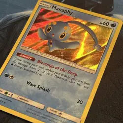 Pokemon Card Manaphy Shining Legends Reverse Holo Rare 25/73 Near Mint - Image 2
