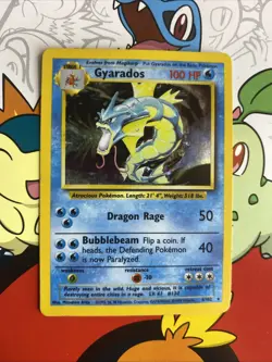 Gyarados #6/102 Base Set LP Pokemon Card - Image 1