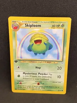 Pokemon Card Skiploom 52/64 1st Edition Neo Revelation- NM see pix - Image 1