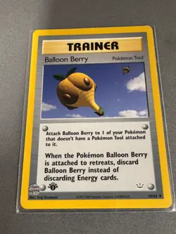 Balloon Berry 60/64 1st Edition Neo Revelation Pokemon Card Vintage WOTC NM - Image 3