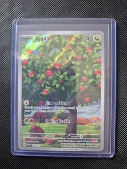 Pokemon TCG Applin Holo Card 185/167 Sv06: Twilight Masquerade - Image 1