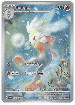 Raboot 147/142 Illustration Rare Holo Stellar Crown Pokemon Card TCG NM - Image 1