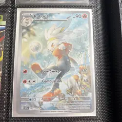 Raboot Stellar Crown 147/142 Pokemon Card 2025 Illustration, Rare NM Condition - Image 1