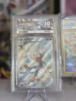 Raboot 147/142 Pokemon TCG Stellar Crown Illustration Rare Ace 10 - Image 1