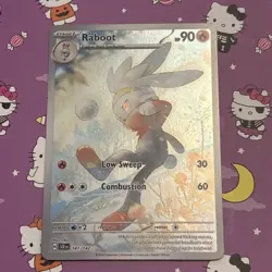 Pokemon Stellar Crown - Raboot Illustration Rare [147/142] - NM - Image 1