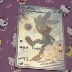 Pokemon Stellar Crown - Raboot Illustration Rare [147/142] - NM - Image 3