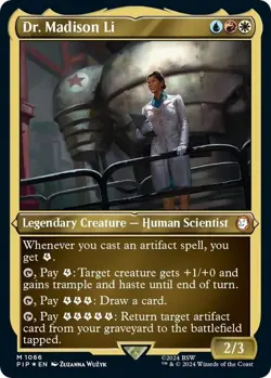 1x - Dr. Madison Li - THICK STOCK - Display Commander - Fallout MTG - Image 1
