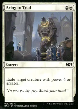 Bring to Trial 005/259 Ravnica Allegiance MTG Magic the Gathering card - Image 1