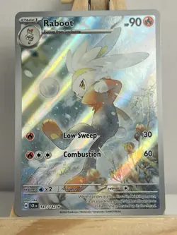 Pokemon TCG Raboot Card Illustration Rare Mint Condition 147/142 Stellar Crown - Image 1
