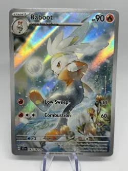 Raboot 147/142 – Illustration Rare – Stellar Crown – Pokemon Card NM - Image 1
