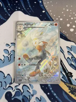 Pokemon TCG Raboot Card Stellar Crown Illustration Rare 147/142 SV - Image 1