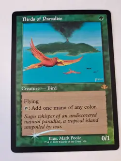 MTG - Birds of Paradise FOIL Retro Frame - Dominaria Remastered - Image 1