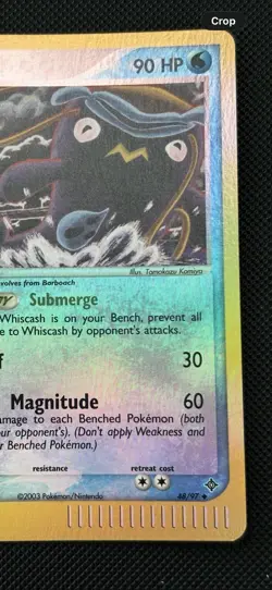 Pokemon TCG EX Dragon 2003 Whiscash 48/97 Reverse Holo Rate (NM) - Image 4