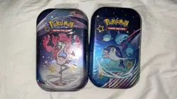 Paldean Fates Mini Tins X2 Pokemon TCG Factory Sealed - Image 1