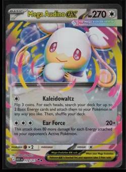 Mega Audino ex 172/217 Pokemon Ascended Heroes Double Rare Near Mint - Image 1