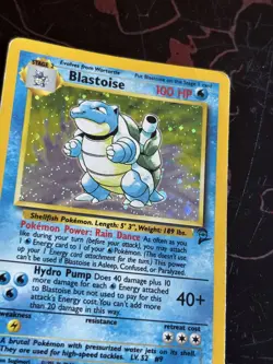 Pokemon TCG - Blastoise #2/130 WOTC Base Set 2 2000 Holo MP Condition - Image 2